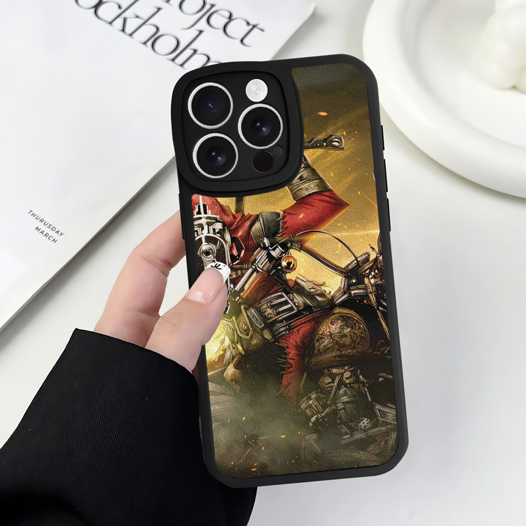 （画像用） Deadpool デッドプール 【iPhone 16シリーズ対応】シリコンスマホケース（レザー調） 材質：シリコン